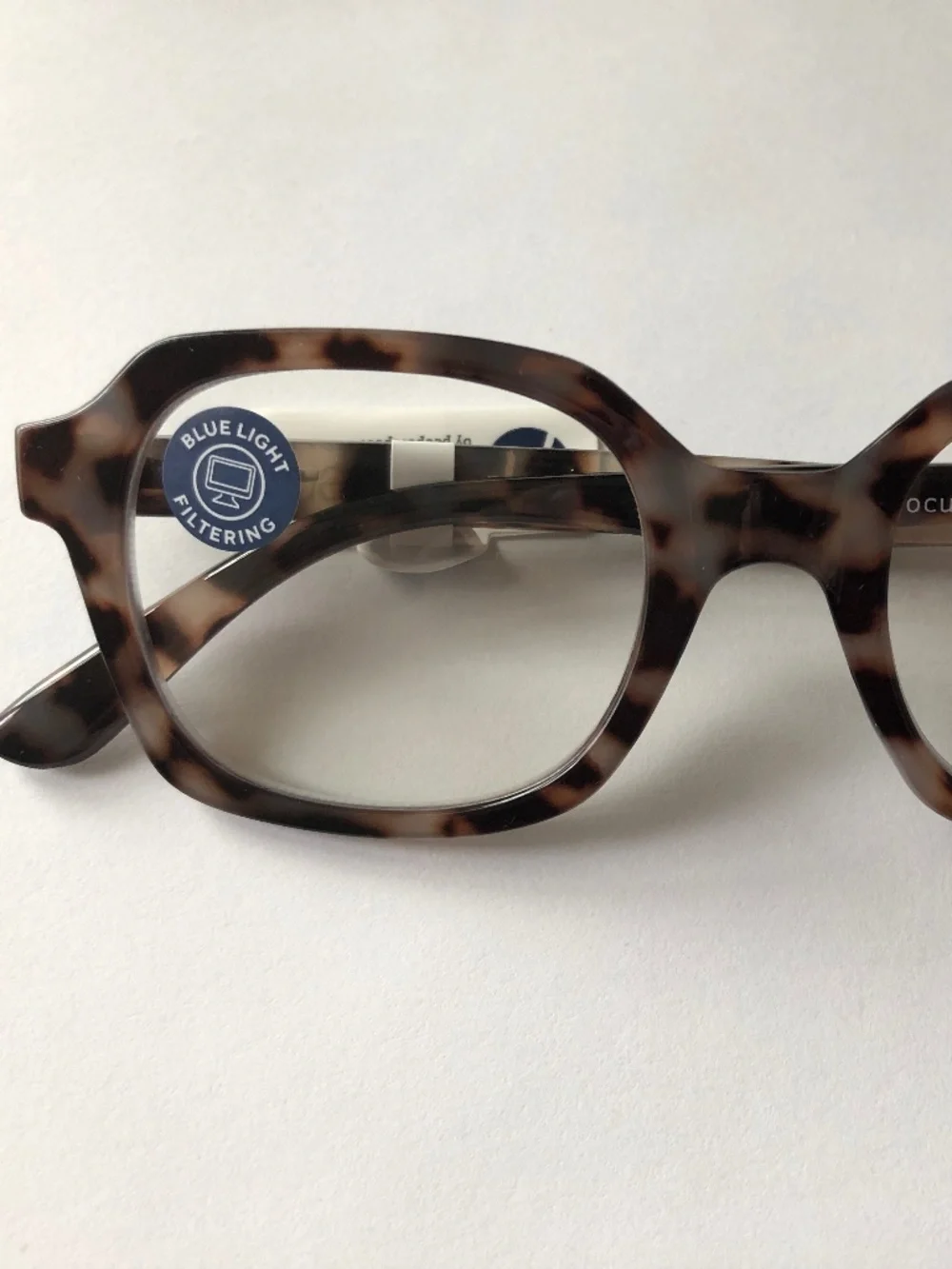New Peepers Jet Set Gray Tortoise Blue Light Filter Glasses +0.00